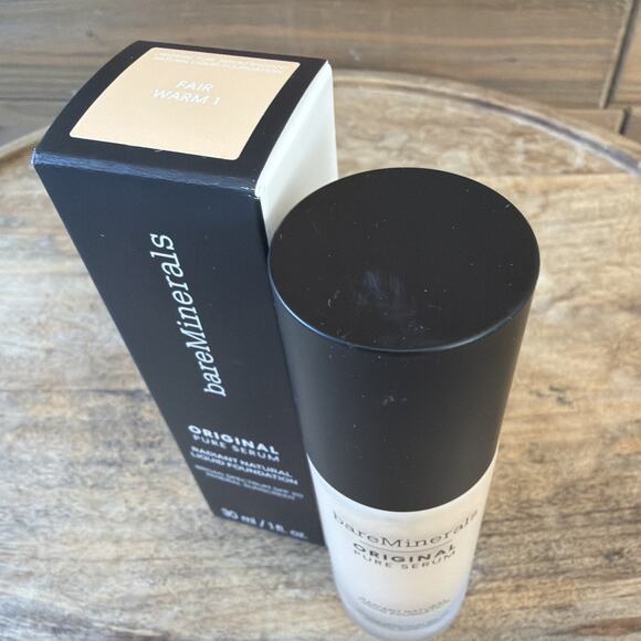 bareMinerals Original Pure Serum Liquid Foundation SPF 20 FAIR WARM 1 - Exp 3/26 - Picture 3 of 6